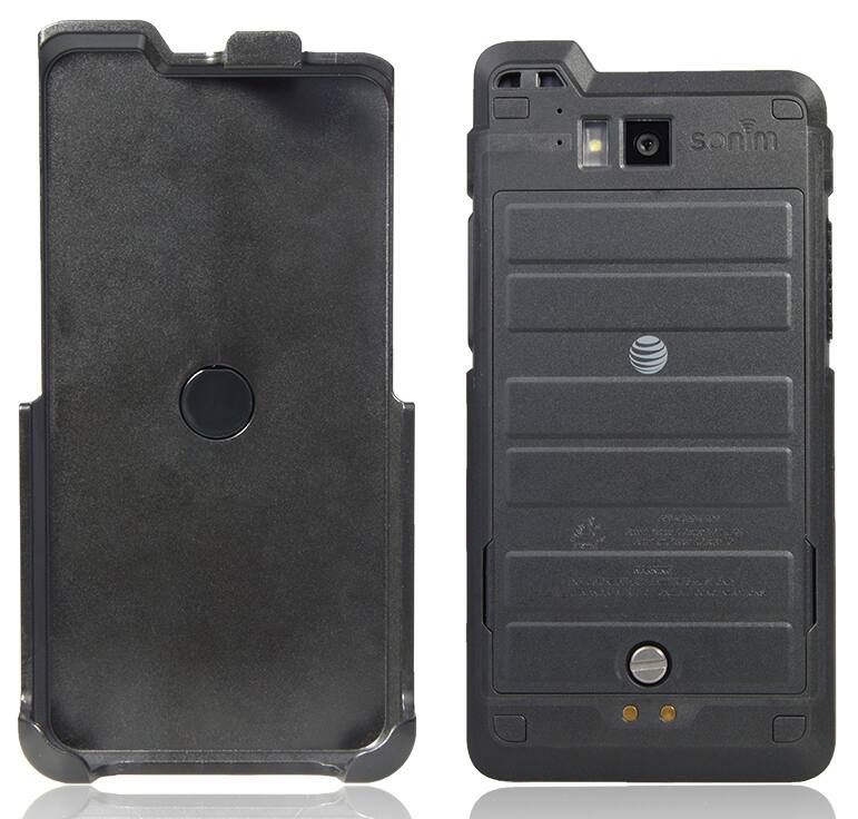 Alt View 4. Nakedcellphone - Holster Case for Sonim XP8 Phone (XP8800) - Ratchet Belt Clip - Black.