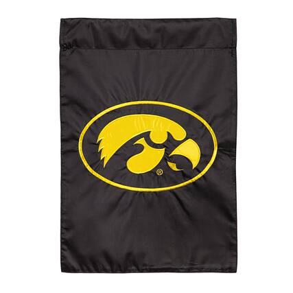 Front. Evergreen Enterprises - Iowa Hawkeyes 12.5" x 18" Double-Sided Garden Flag - Multicolor.
