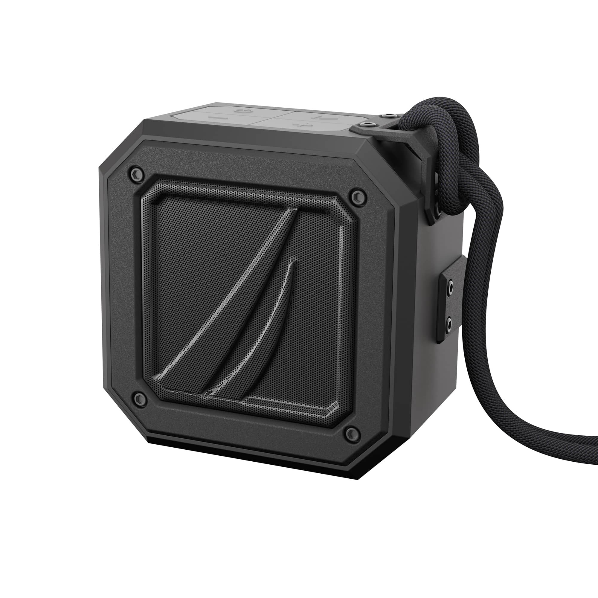 Front. Nautica - Nautica S100 Bluetooth Portable Speaker, Waterproof Wireless Speaker, Loud Sound, Clear Audio, 15-Hour Playtime - Black-Black.