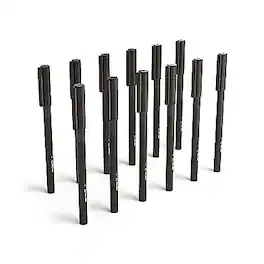 TRU RED - Ballpoint Stick Pens with Grip, Medium Point 1.0mm, Ink, 12 Pack - Comfortable Writing Pens for Office Use - Black