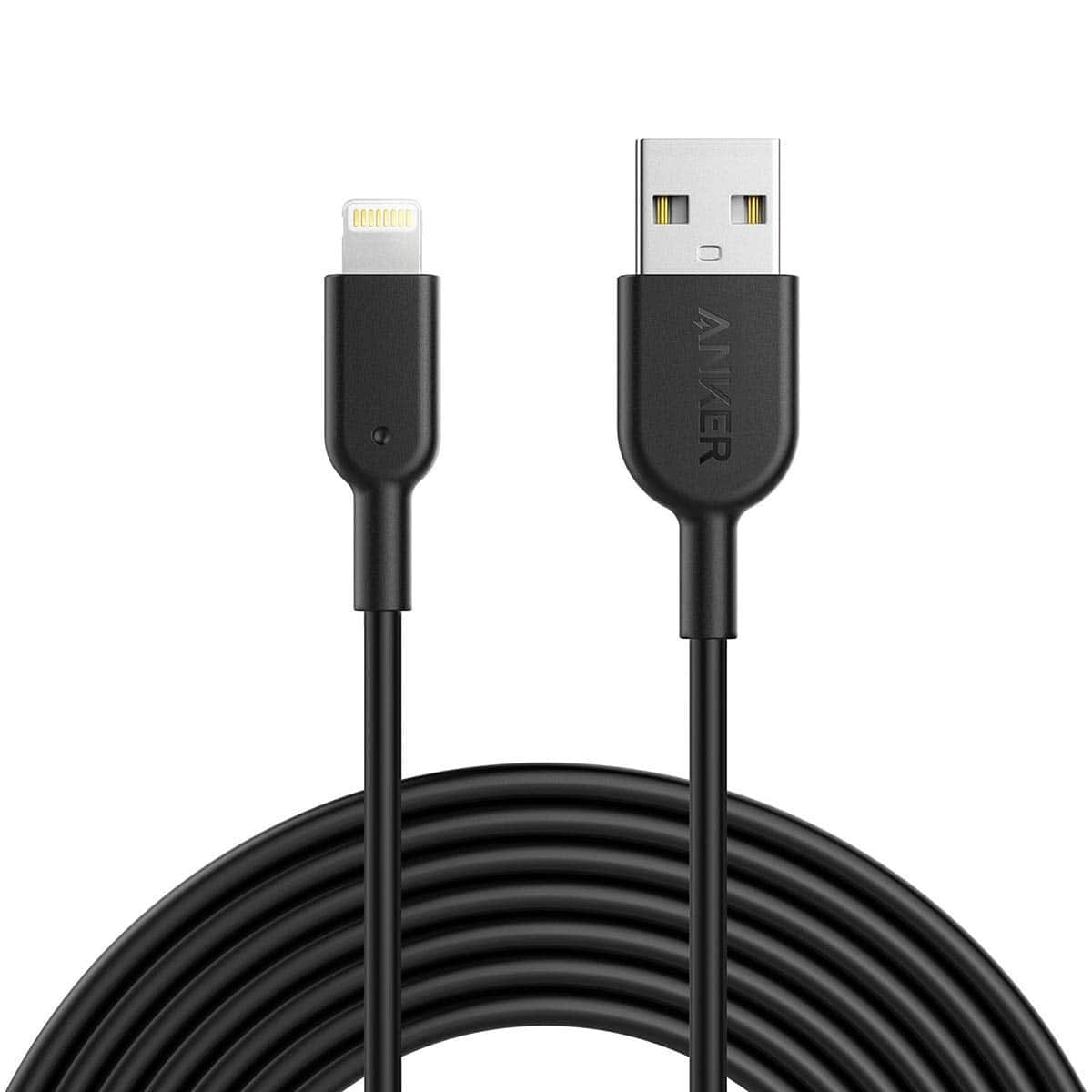 Anker - Powerline II Lightning Cable - Black