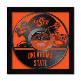 Sporticulture - Oklahoma State Cowboys Framed 13" x 13" Vinyl Record Art Print - Orange