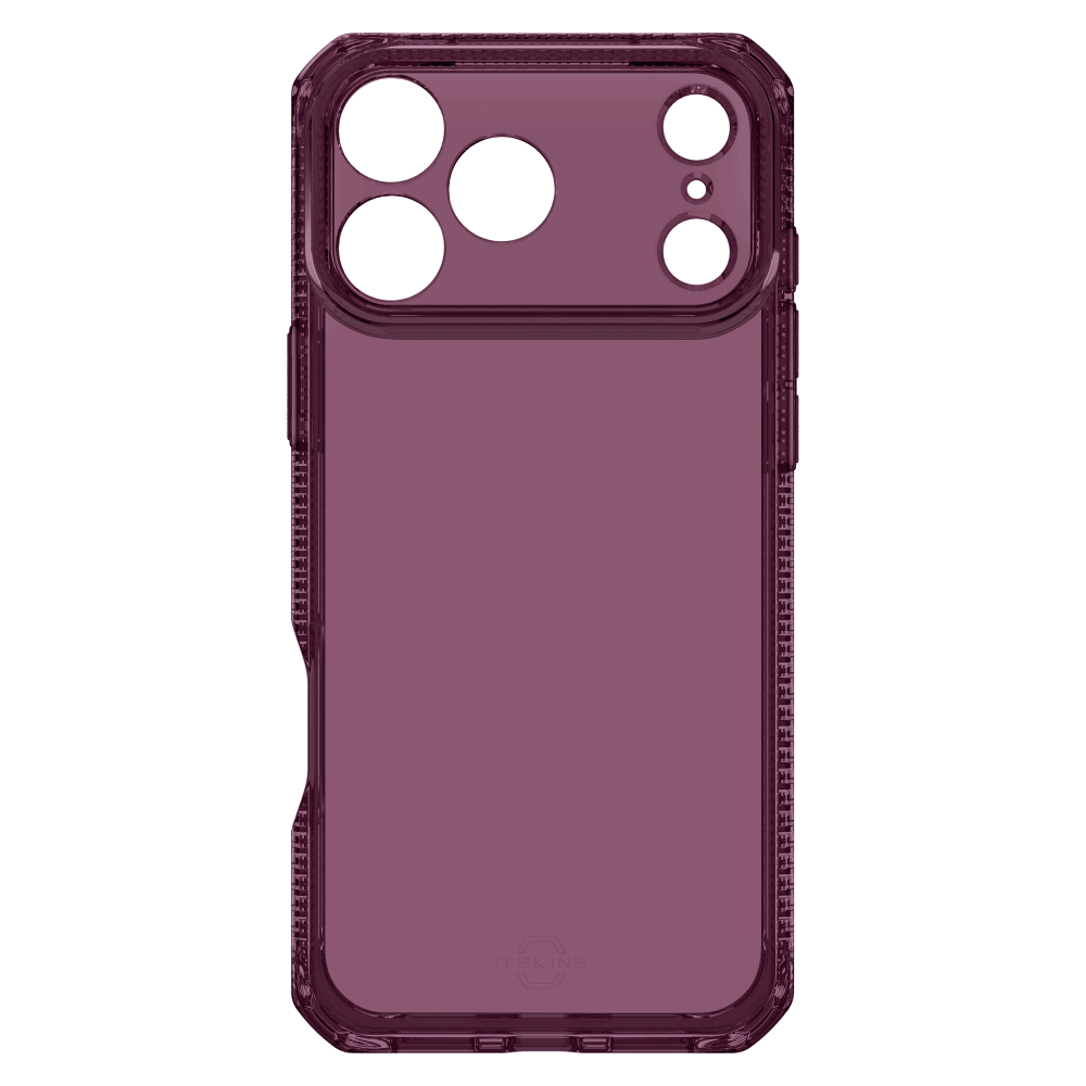 Alt View 1. Itskins - Spectrum R Clear Case for Apple iPhone 18 Pro / 17 Pro - Purple.