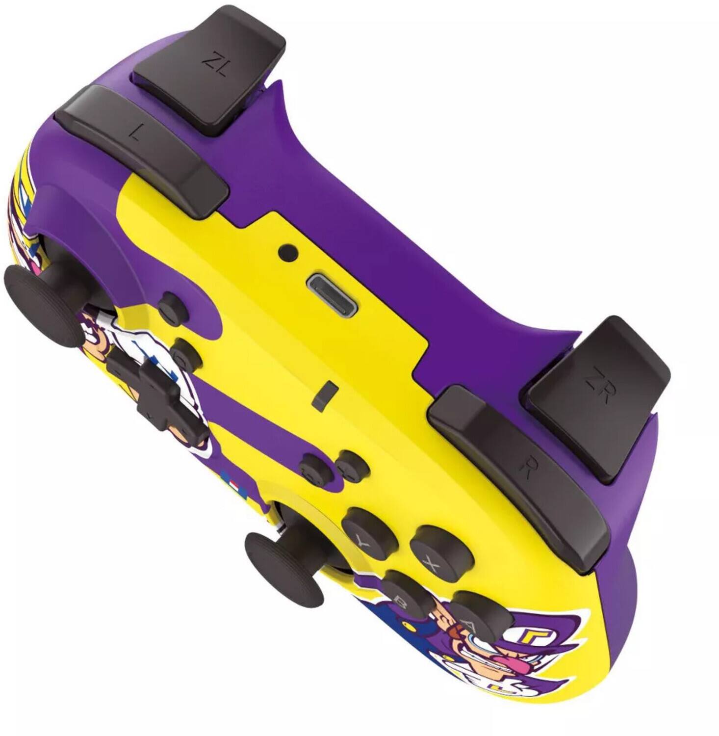 Alt View 2. Hori - Wireless Controller - HORI-Pad - Wario & Waluigi:  Officially Licensed by - Multicolor.