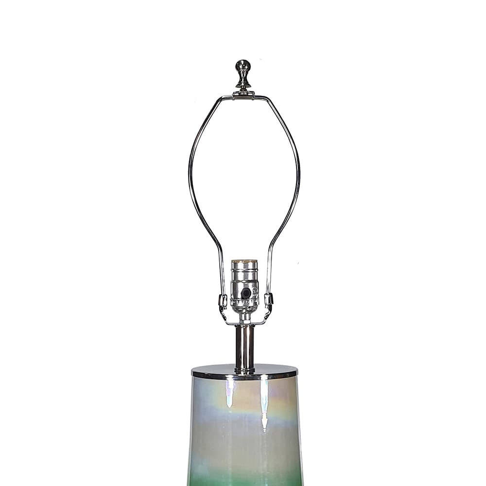 Angle. Luckbyte - 16x30 Inch Glass Table Lamp.