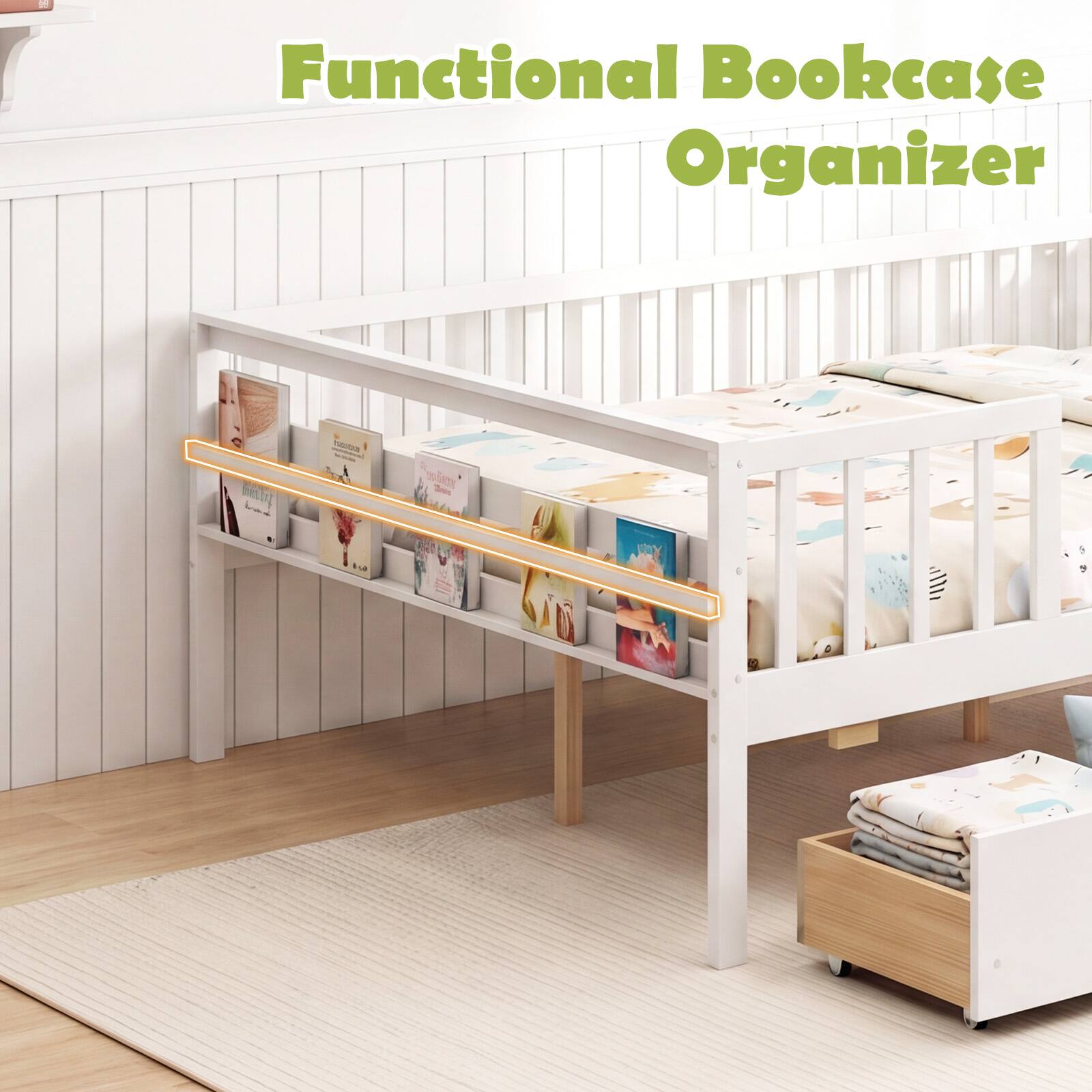 Functional Bookcase Organizer