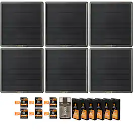 Spypoint - 10W Solar Panel (6-Pack) with Battery Pack, Memory Card and Card Reader