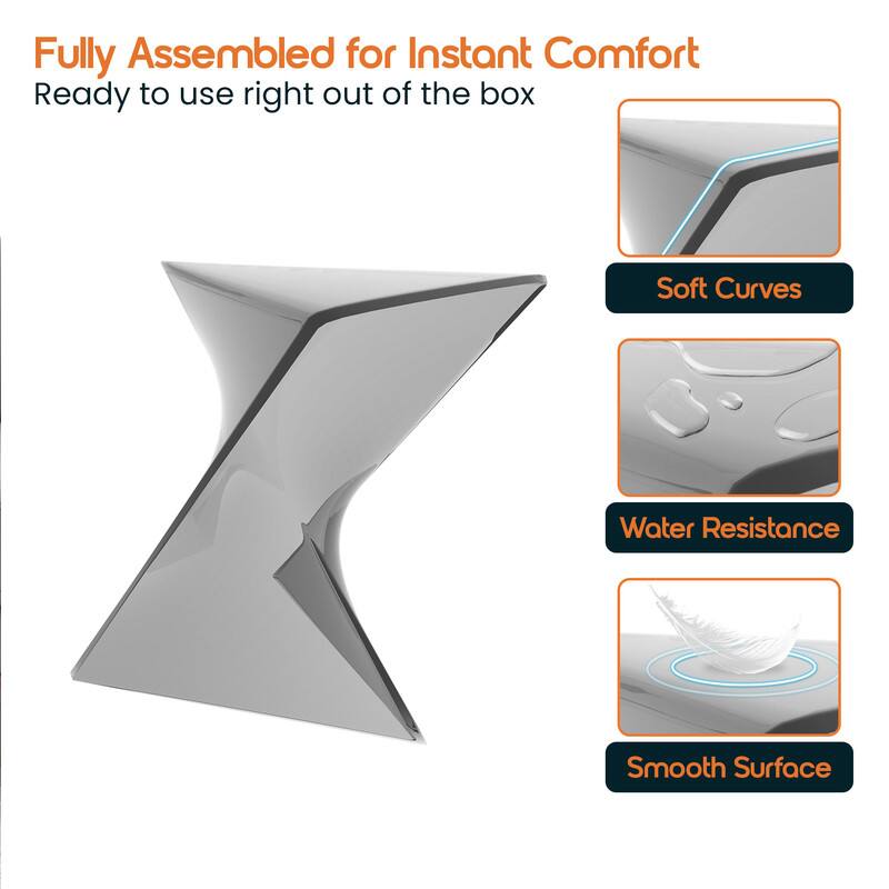 Fully Assembled for Instant Comfort  
Ready to use right out of the box  

- Soft Curves  
- Water Resistance  
- Smooth Surface