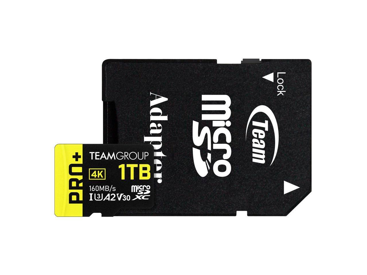 PRO+ TEAMGROUP 1TB microSD 4K 160MB/s I3JA2V30 XC 30 Team Lock