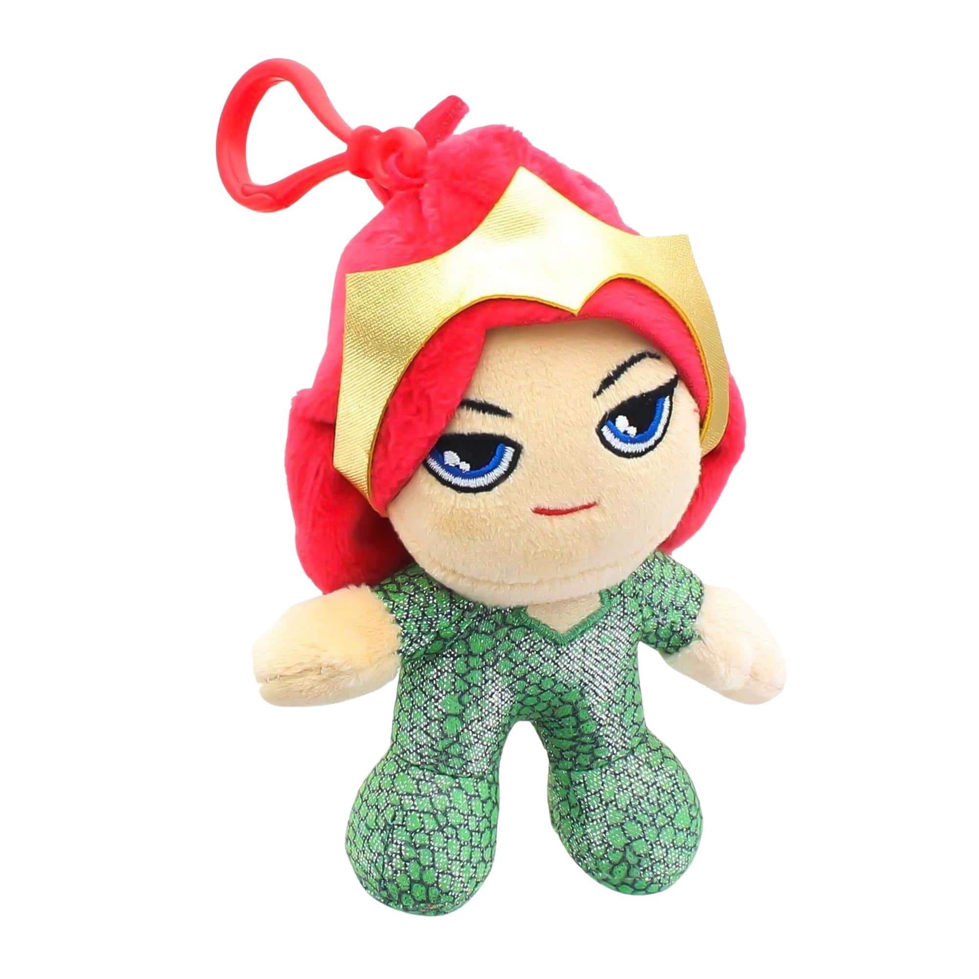 DC Comics - Heroez Clipz 4 Inch Collectible Mini Plush - Mera - Red