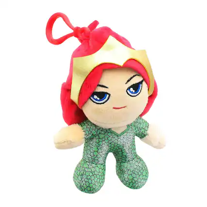 Front. DC Comics - DC Comics Heroez Clipz 4 Inch Collectible Mini Plush - Mera - Red.
