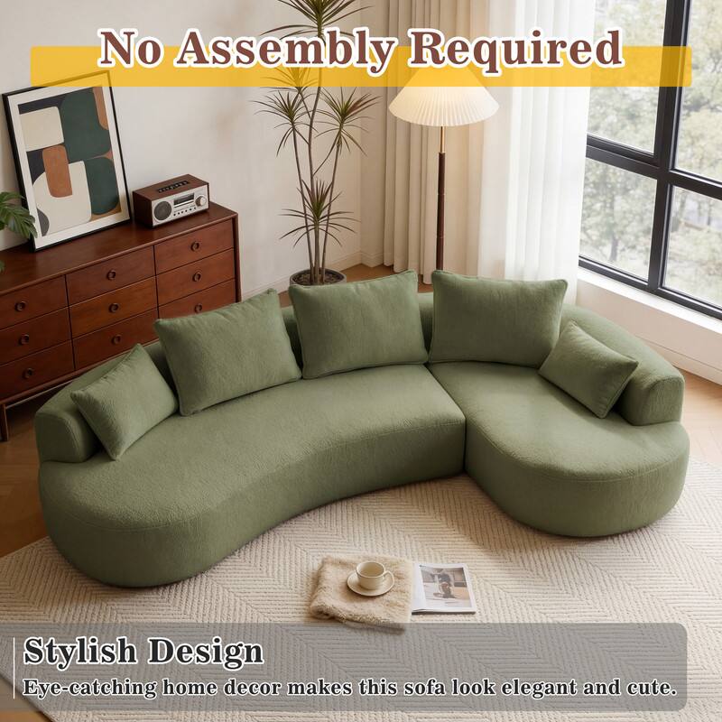 No Assembly Required

Stylish Design

Eye-catching home decor makes this sofa look elegant and cute.