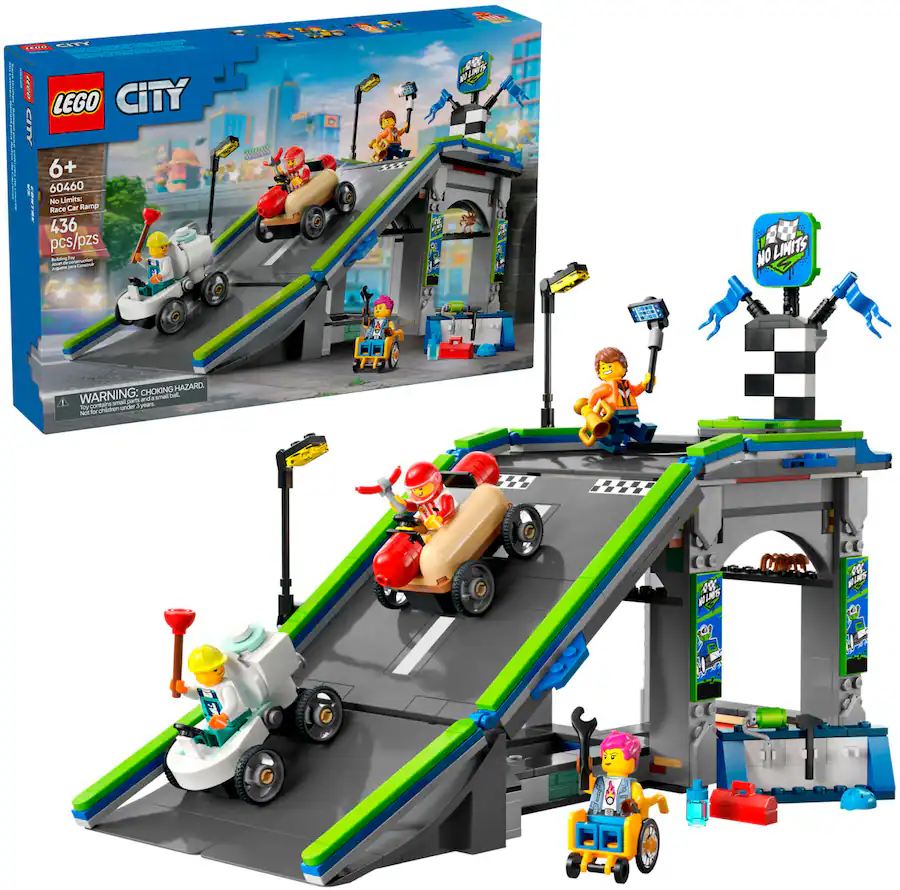 LEGO City No Limits: Race Car Ramp Track Building Toy 60460