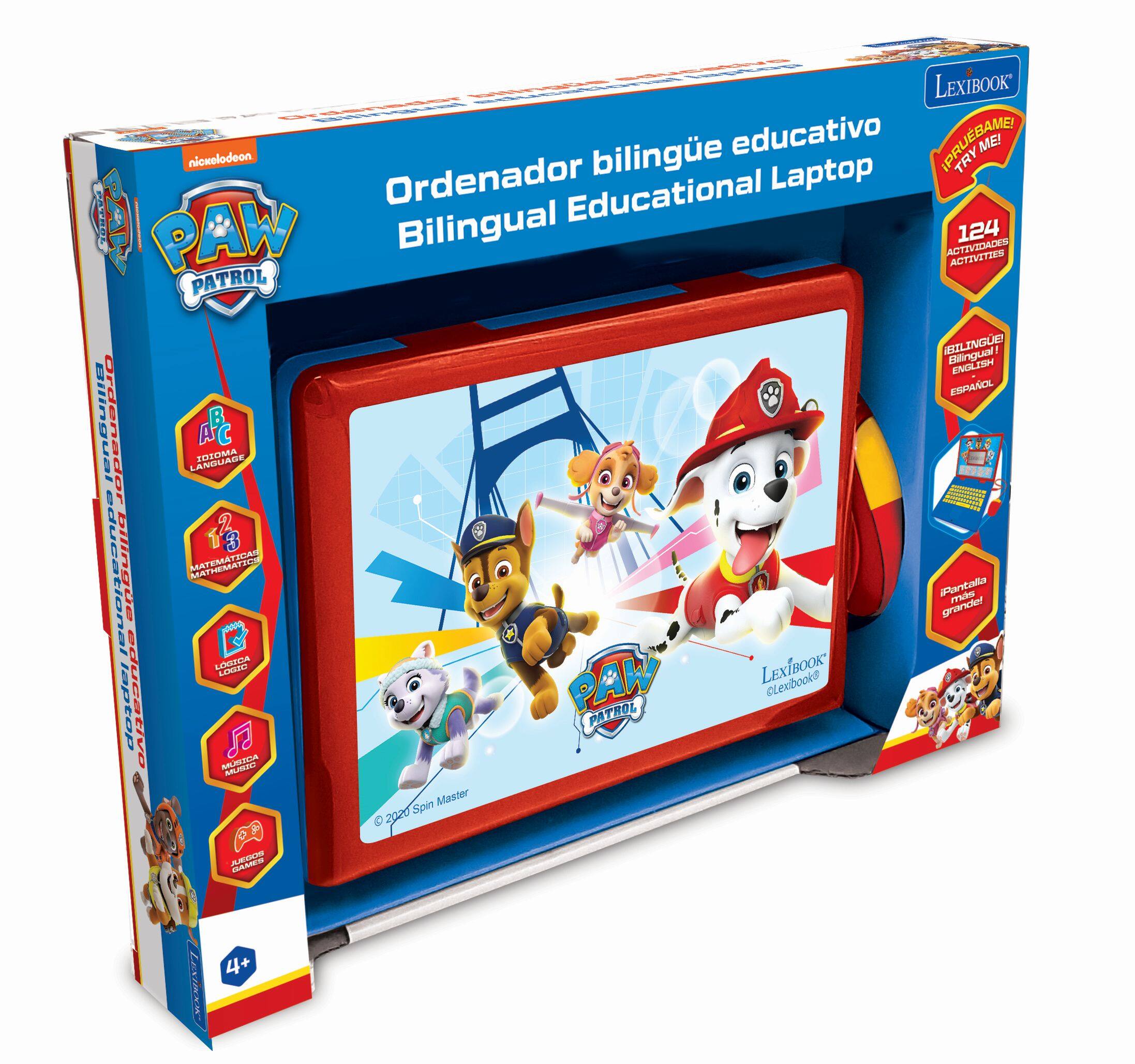 LEXIBOOK bilingual educativo IPRUEBAME ME! nickelodeon TRY Ordenador Educational Laptop PAW PATROL BILINGUE Bilingual! ENGLISH ESPAÑOL Bilingual Ordenador LANGUADE AC AIRGIR 124 ACTIVIDADES ACTIVITIES PATROL BILINGUE Bilingual! Educational biling0e MATRIMATI Pantalla grande mde W PAW LEXTBOOK cLexbooko laptop ndativo PATROL OA AMUUN Master 2GT Spin D GAMEN Lims 4+