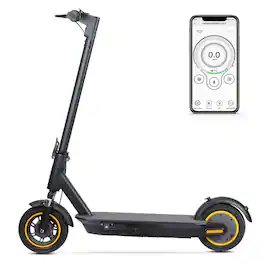 Loheer - 500W Electric Scooter for Adults 22 MPH 25 Mile Range Foldable E-Scooter with App Control and Dual Brakes - Black