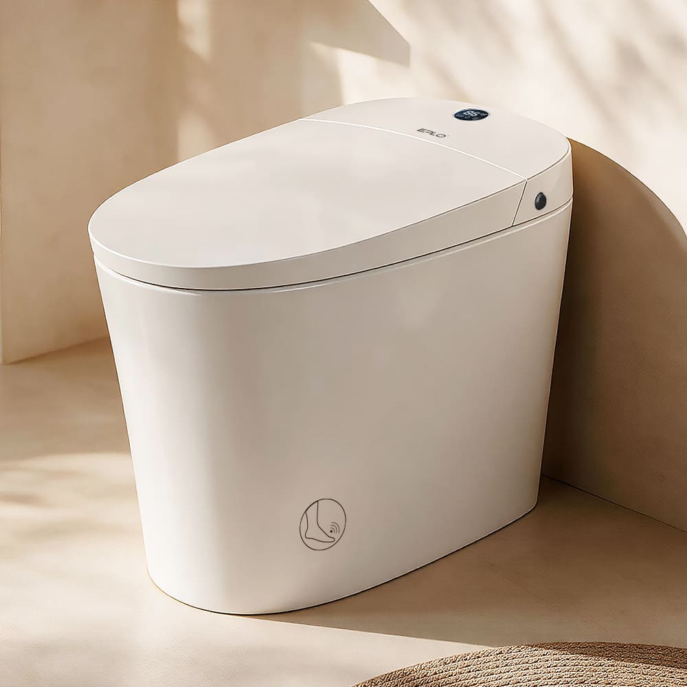 EPLO - E18 One Piece Smart Toilet Bidet, Tank&Pump, Foam Shield, Auto Flush - White