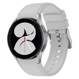 StrapsCo - Active Band Silicone Rubber Watch Strap For Samsung Galaxy Watch 7 - Soft Grey