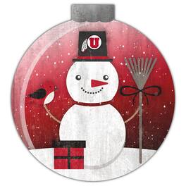 Fan Creations - Utah Utes 12'' Snow Globe Wall Art - Multicolor