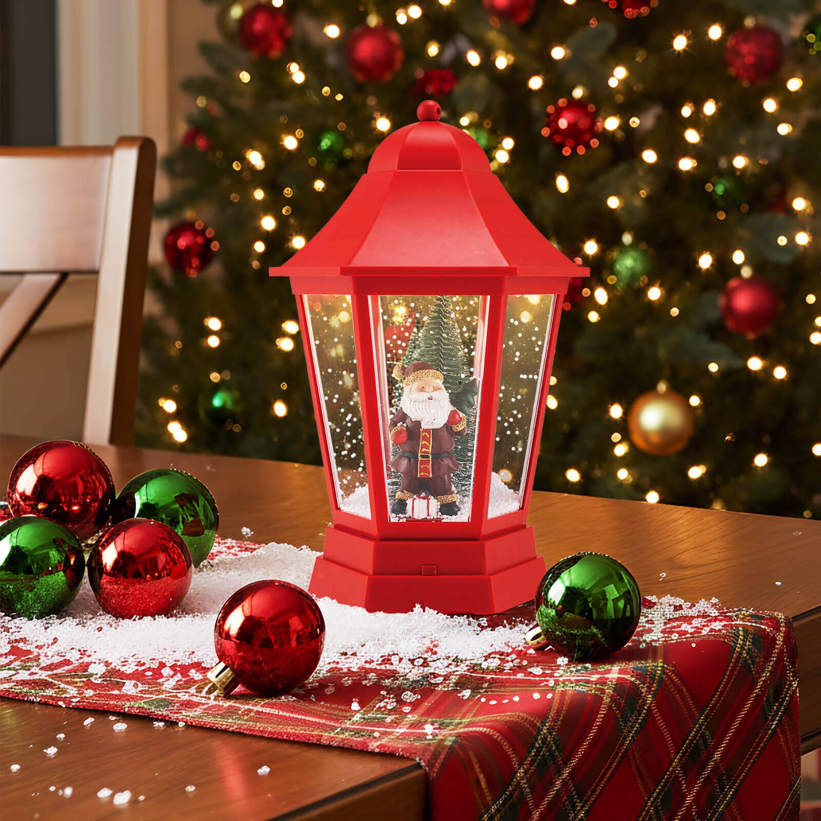 Alt View 4. Costway - Costway 5.3 Ft Musical Christmas Street Lamp with 8 Tunes, 60 LED Lights, Mute Mode - Red.