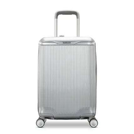 Samsonite - Silhouette 18 23" Expandable Spinner Carry On Suitcase - Metallic Silver