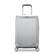 Front. Samsonite - Silhouette 18 23" Expandable Spinner Carry On Suitcase - Metallic Silver.