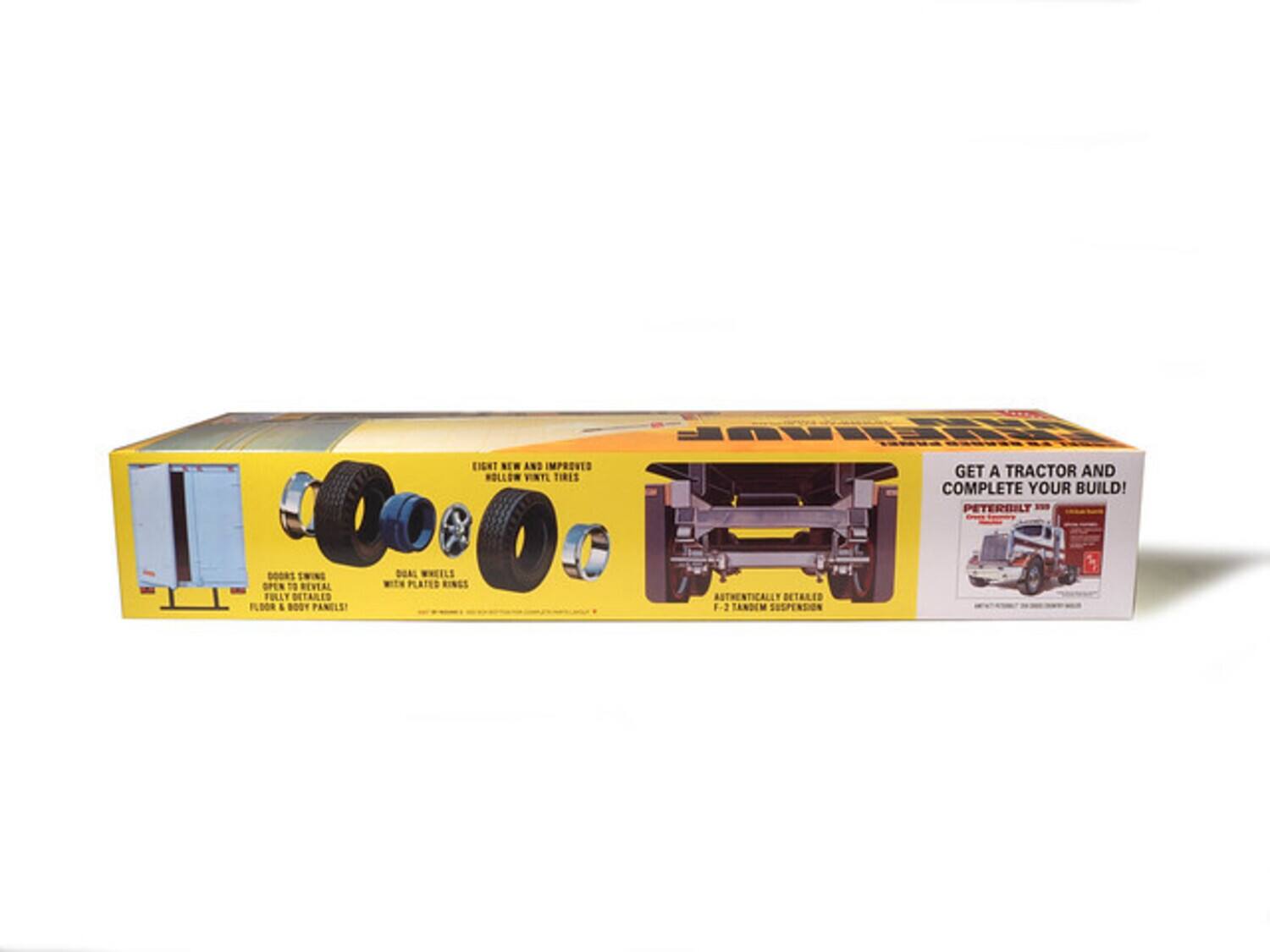 RUEHAUF EIGHT NEW AND IMPROVED WOLLOW VINTAGE TIRES GET A TRACTOR AND COMPLETE YOUR BUILD! PETERBILT DOORS SWING OPEN TO REVEAL FULLY DETAILED FLOOR & BODY PANELS DUAL WHEELS WITH PLATED RINGS AUTHENTICALLY DETAILED F-2 TANDEM SUSPENSION