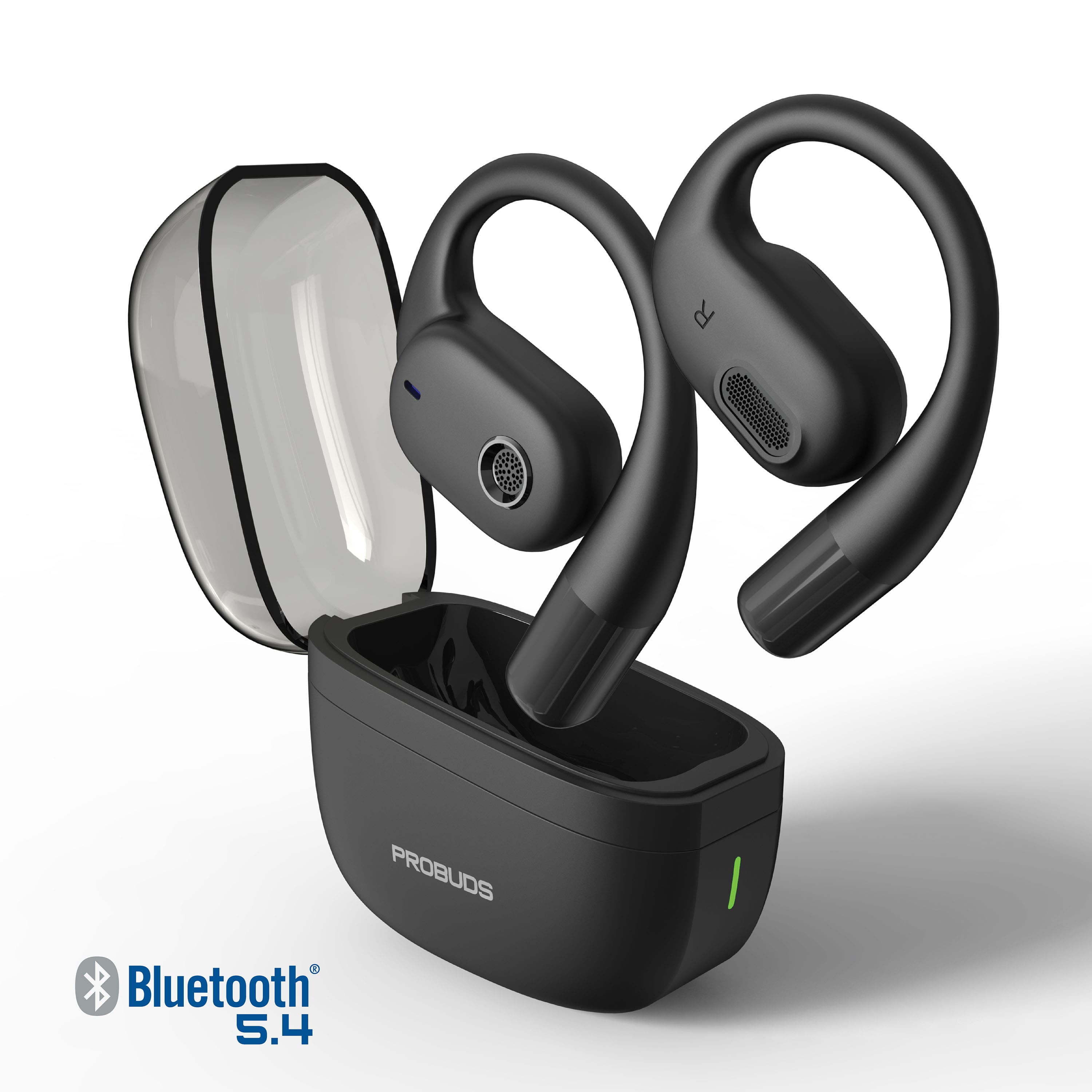 Tzumi - ProBuds OpenEar Earbuds, Wireless USB-Rechargeable Bluetooth Earbuds with Built-in Mic