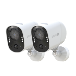 Swann - Xtreem 4K Battery-Powered Cam w32GB Card - Pack 2 - Black
