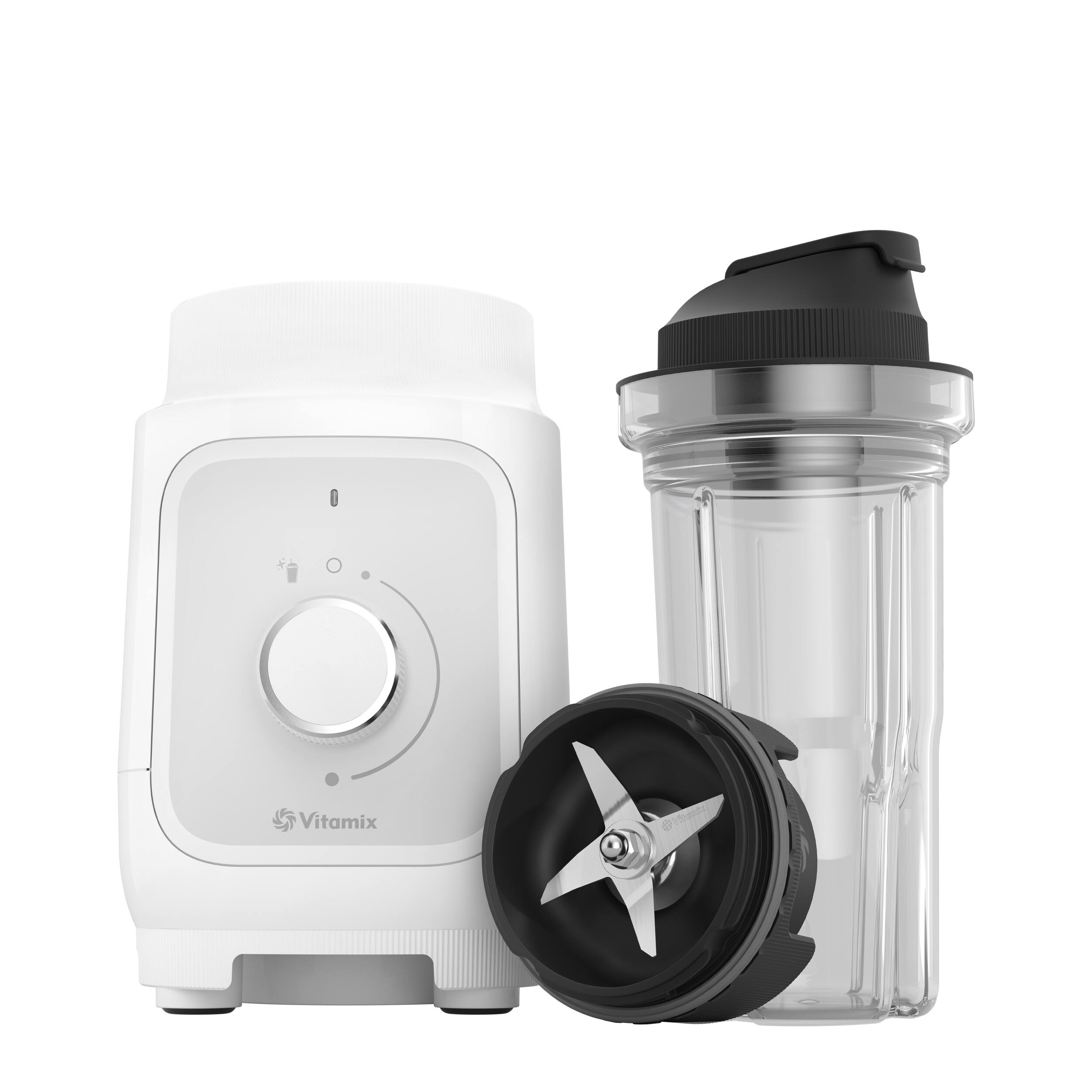 Angle. Vitamix - Nano Personal Blender - White.