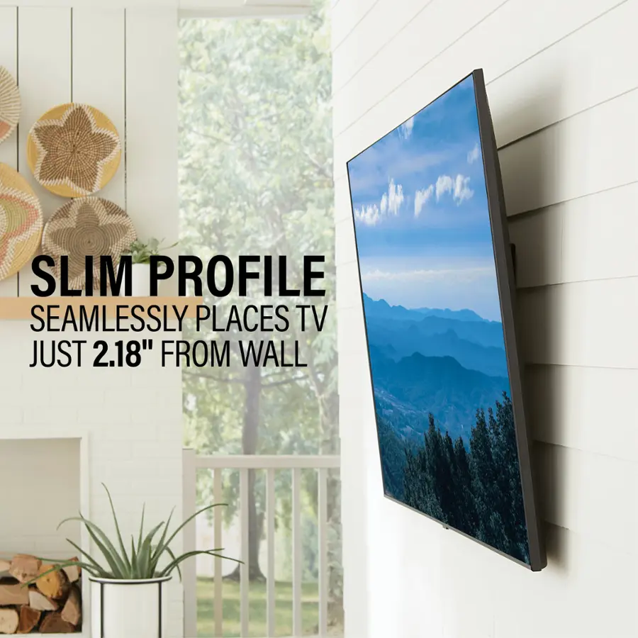 Slim Profile Seamlessly Places TV Just 2.18" From Wall