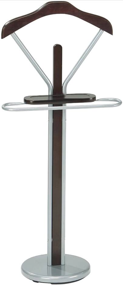 Alt View 1. Kings Brand Furniture - Kings Brand Furniture Parral Freestanding Valet Stand - Silver.