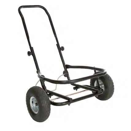 Front. Little Giant - Miller Manufacturing Company CA500 Multipurpose Muck Cart for 70 Quart Tubs - Black.