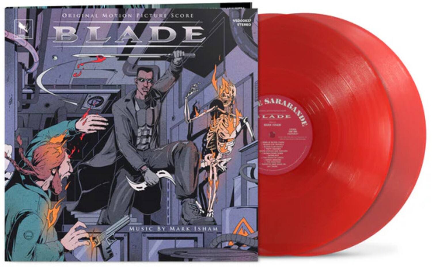 Mark Isham - Blade (Original Soundtrack) - Deluxe Translucent Ruby Colored Vinyl - VINYL LP