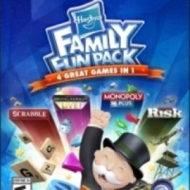 Hagglar Family Fun Pack  
4 Great Games in 1  

Scrabble  
Monopoly Plus  
Risk - E10+ (Everyone 10+)