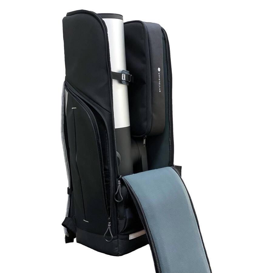 Left. Unistellar - Unistellar eVscope and eQuinox Telescope Backpack.