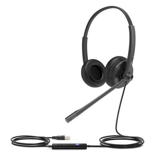 Angle. Yealink - Yealink 1308043 UH34 Dual Teams USB Headset with Micr & Noise Cancelling - Black.