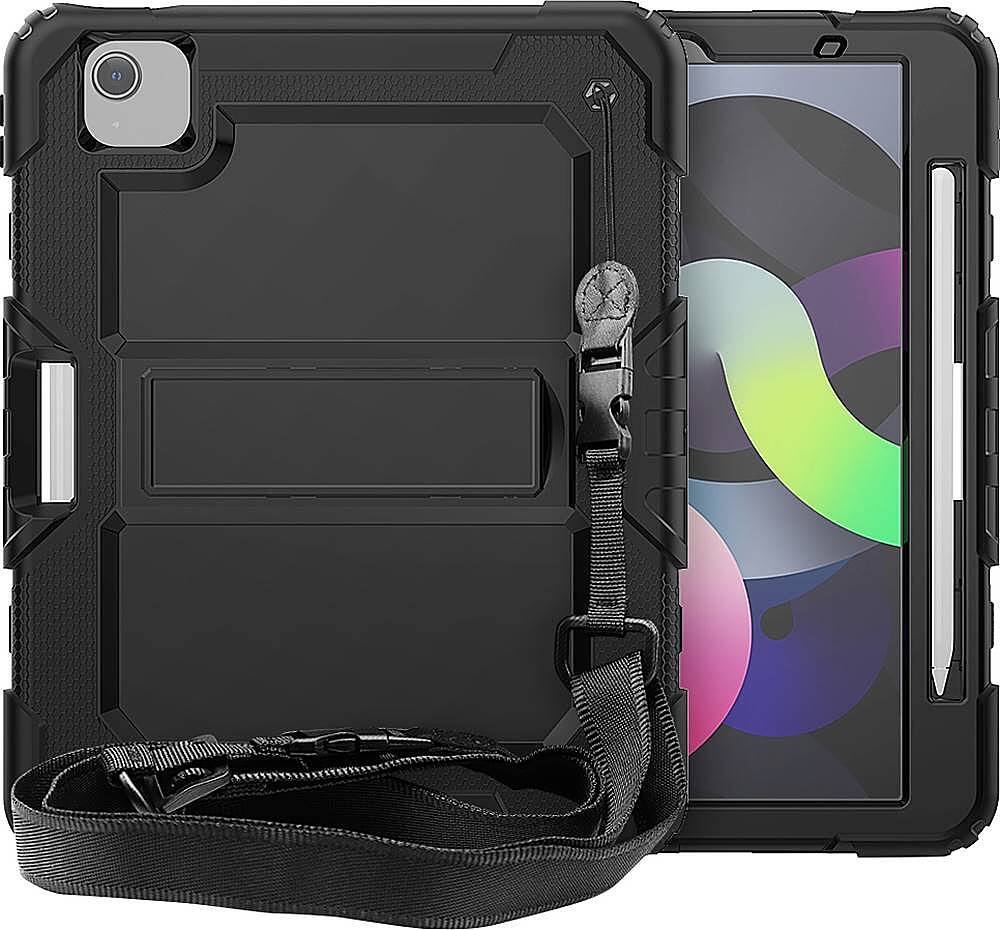 Alt View 12. SaharaCase - Raider Series Heavy Duty Defense Case for Apple iPad Air 10.9" (4th and 5th Gen) and iPad Air 11" (M2 2024 and M3 2025) - Black.