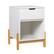 Left Zoom. Walker Edison - Scandi 1-Drawer Minimalist Nightstand - White.