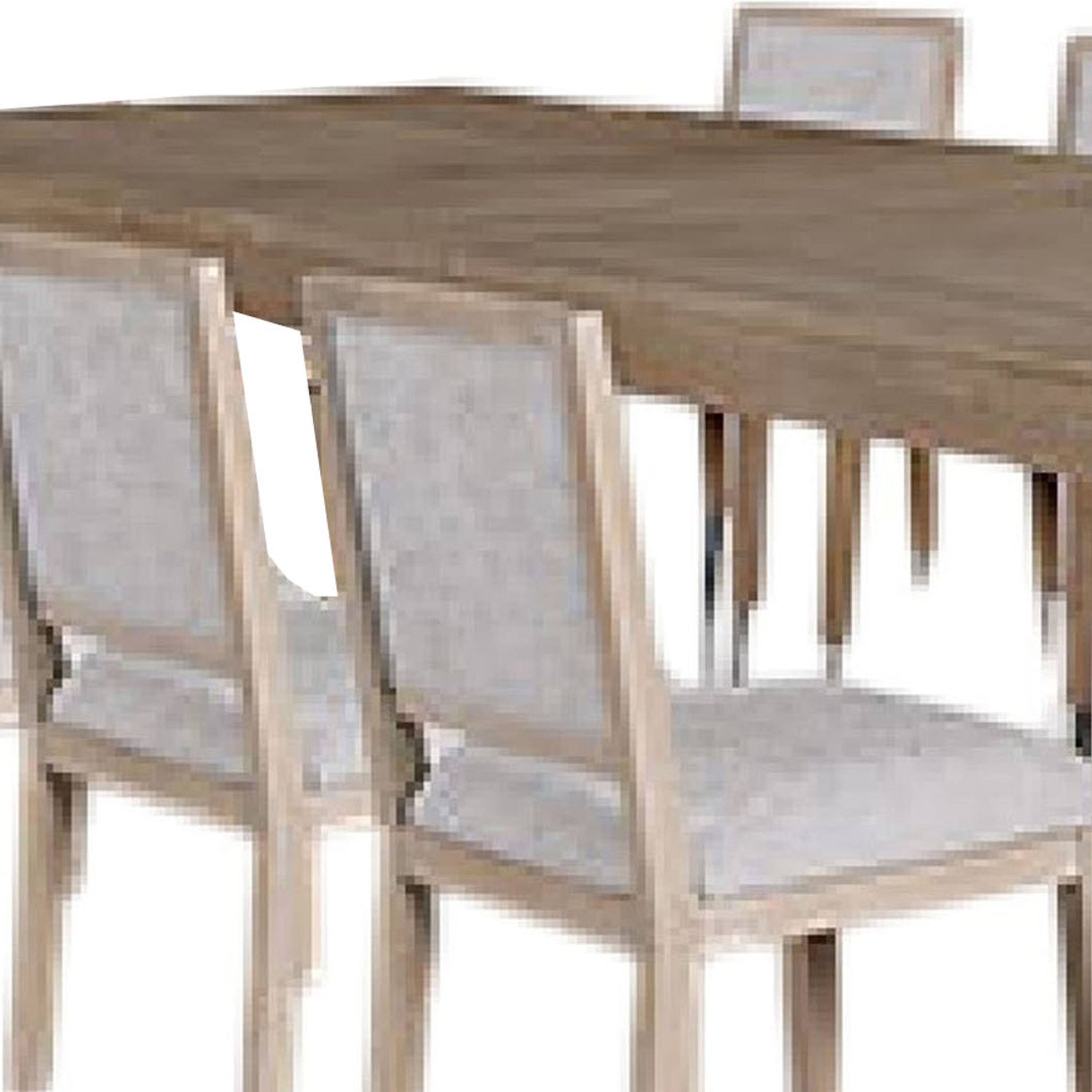 Alt View 2. Manhattan Lane - Kizie 9pc Dining Table Set, 94-118 Inch Extendable, Tawny Brown Chairs - Tawny Brown, White.