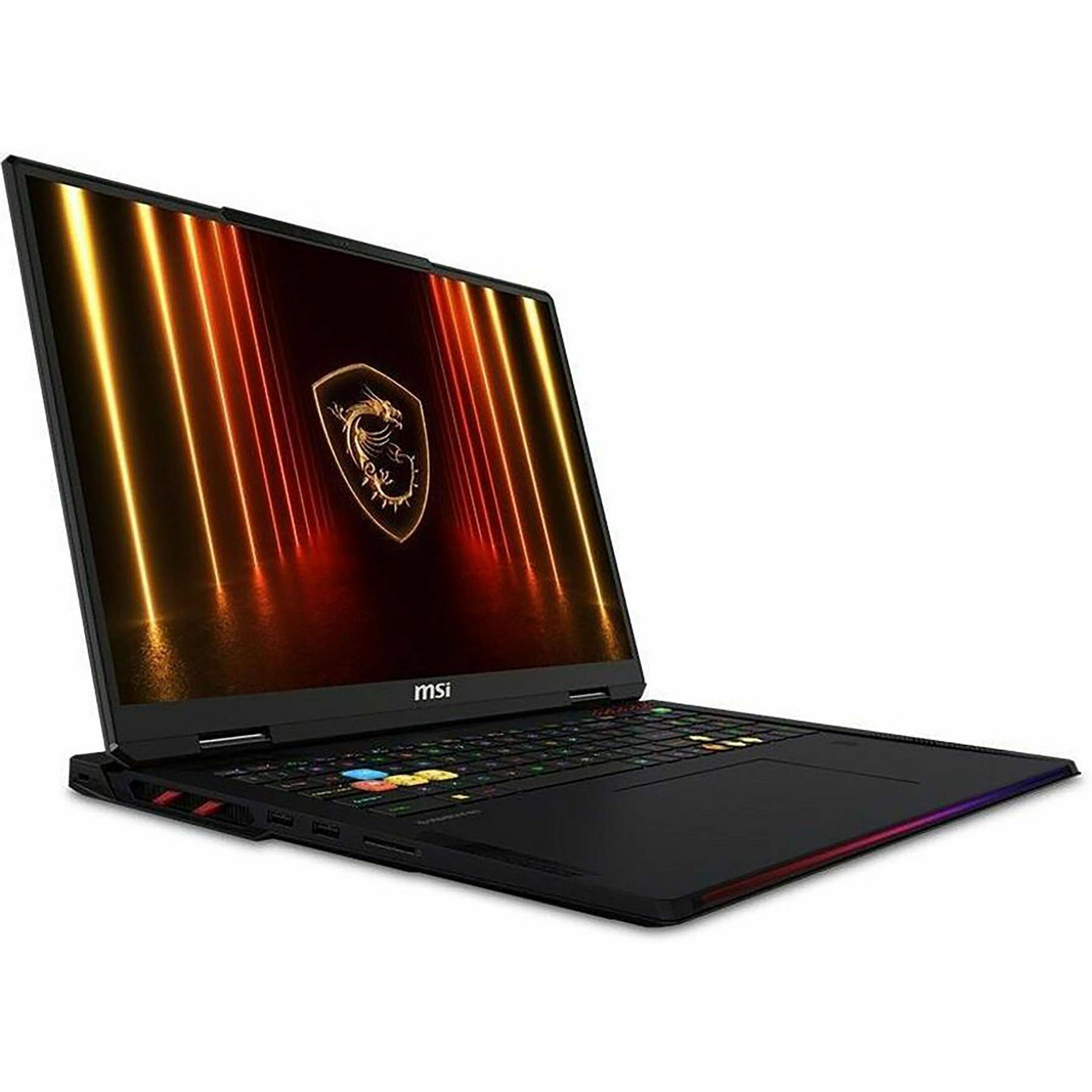 Alt View 16. MSI - 18" Gaming Laptop 3840 x 2400 () - AMD Ryzen 9 9955HX3D with 64GB Memory - GeForce RTX 5080 - 2 TB SSD - Core Black, Black.