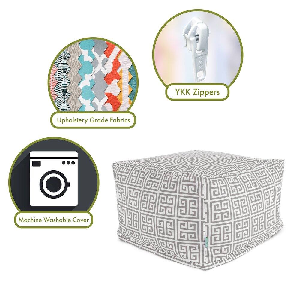 - Upholstery Grade Fabrics
- YKK Zippers
- Machine Washable Cover