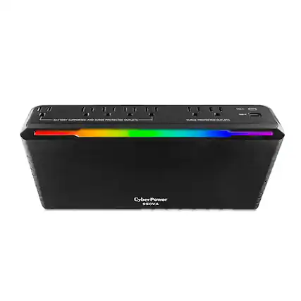 The text on the image reads "CyberPower 950VA."