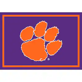 Imperial - Clemson Tigers 5'4'' x 7'8'' Spirit Rug - Black