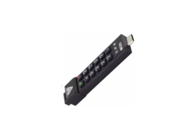 Apricorn - Aegis Secure Key 3NXC 512GB USB 3.2 Type C Flash Drive - 625 MB/s - 256-bit AES-XTS - TAA Compliant - Black