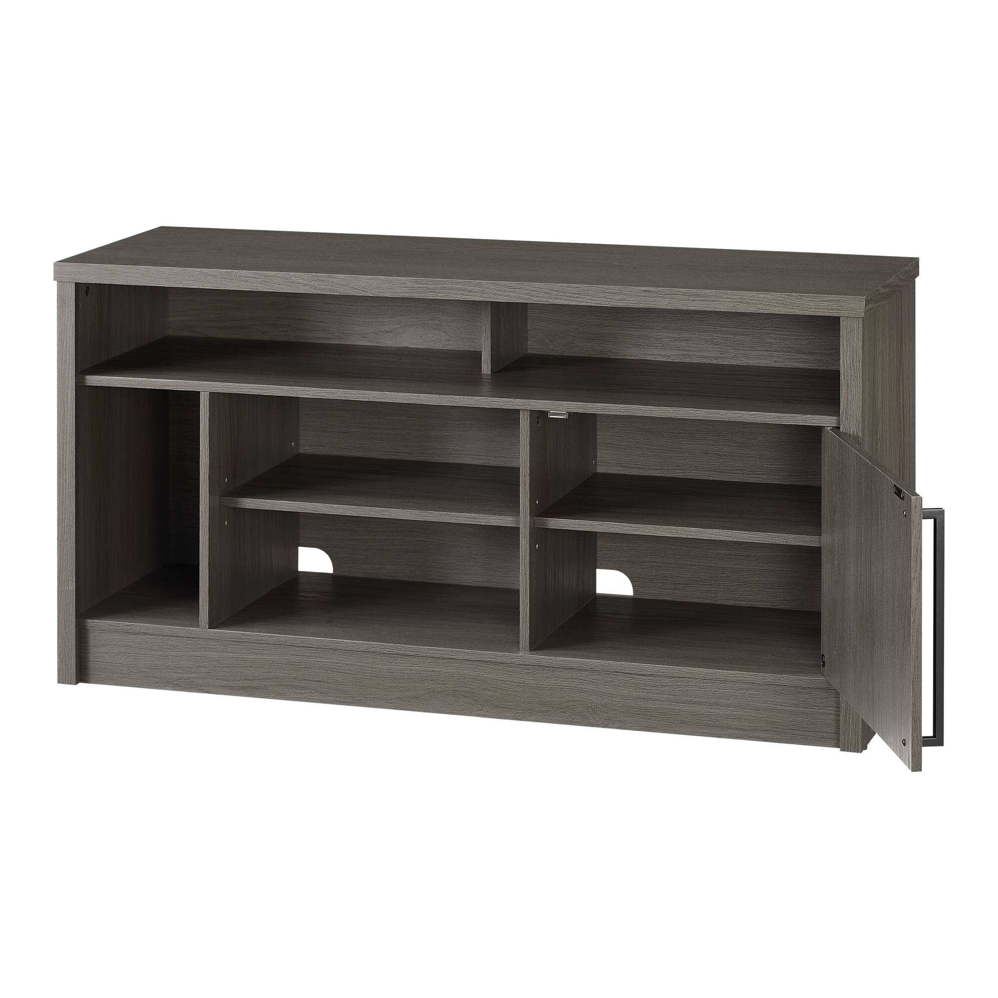 Alt View 33. Insignia™ - TV Stand for Most TVs Up to 55” with Gaming Nook - Dark Gray.