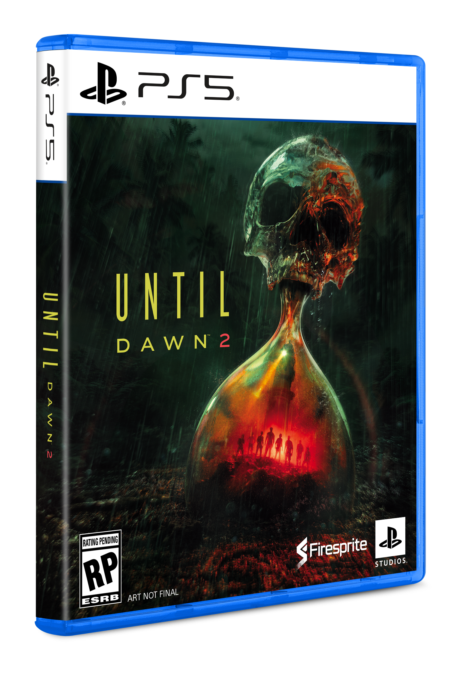 de PS5  
PS5  
UNTIL DAWN  
UNTIL DAWN 2  
RATING PENDING RP FINAL ESRB ART NOT  
Firesprite STUDIOS.
