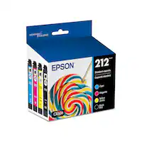 Epson - 212 Claria Ink Standard Capacity Black & Color Cartridge Combo Pack (T212120-BCS) - Black/Cyan/Magenta/Yellow - Front_Zoom