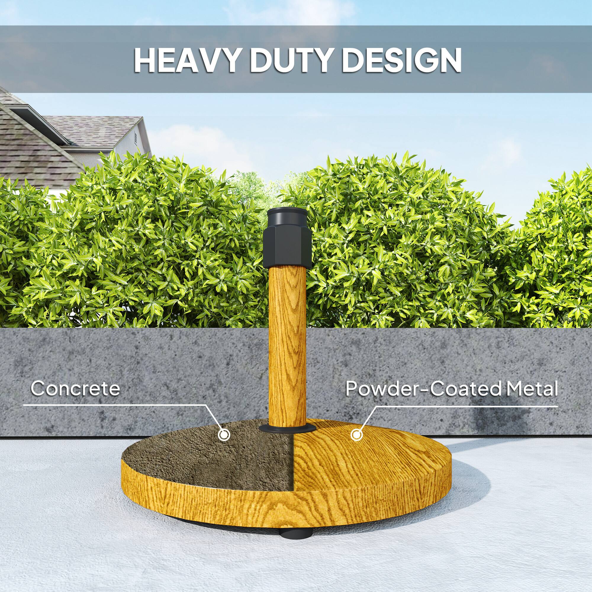 HEAVY DUTY DESIGN
Concrete
Powder-Coated Metal