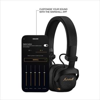 Marshall Milton A.N.C. Wireless On Ear Bluetooth Headphones with Marshall Milton A.N.C. Wireless On Ear Bluetooth Headphones with