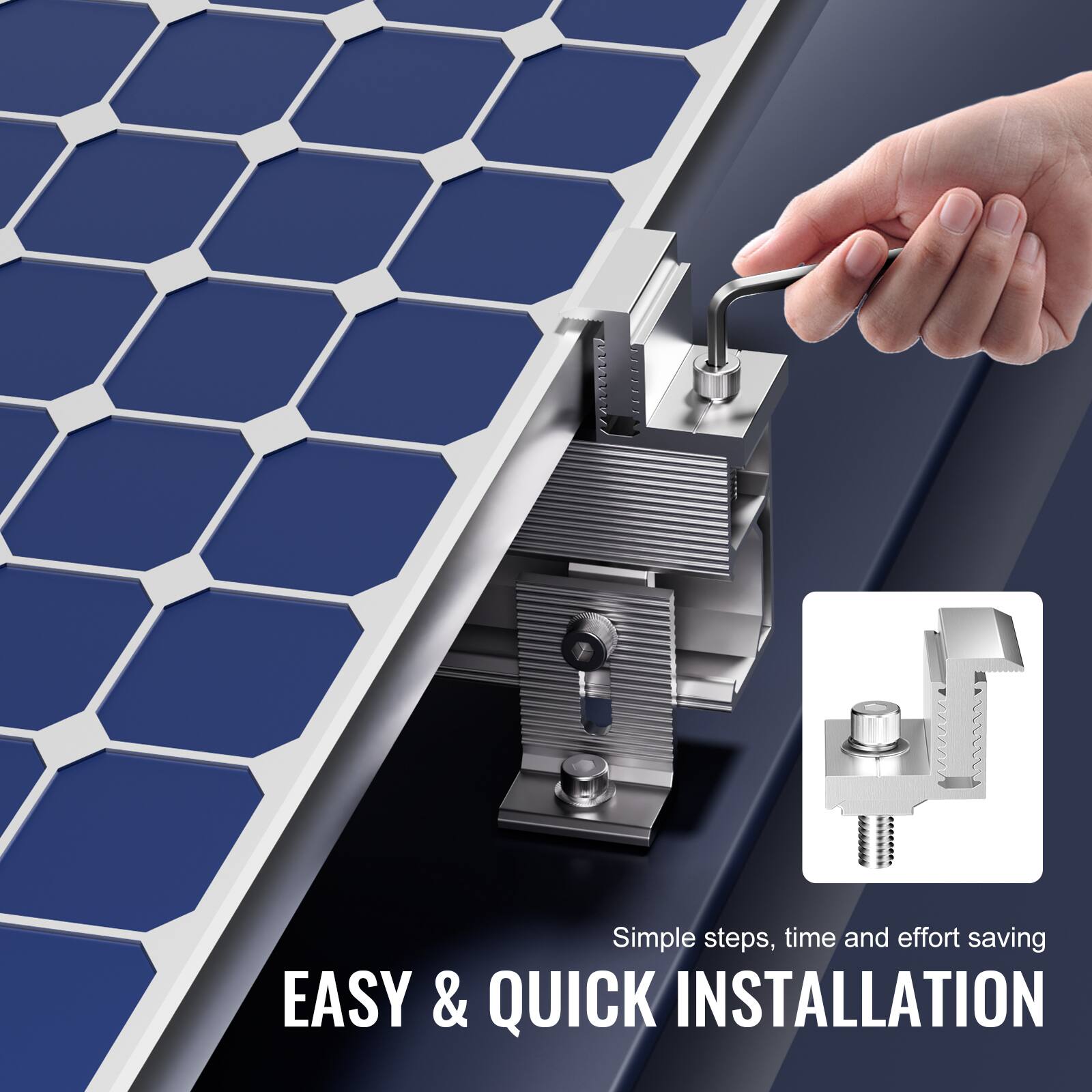 Simple steps, time and effort saving  
EASY & QUICK INSTALLATION
